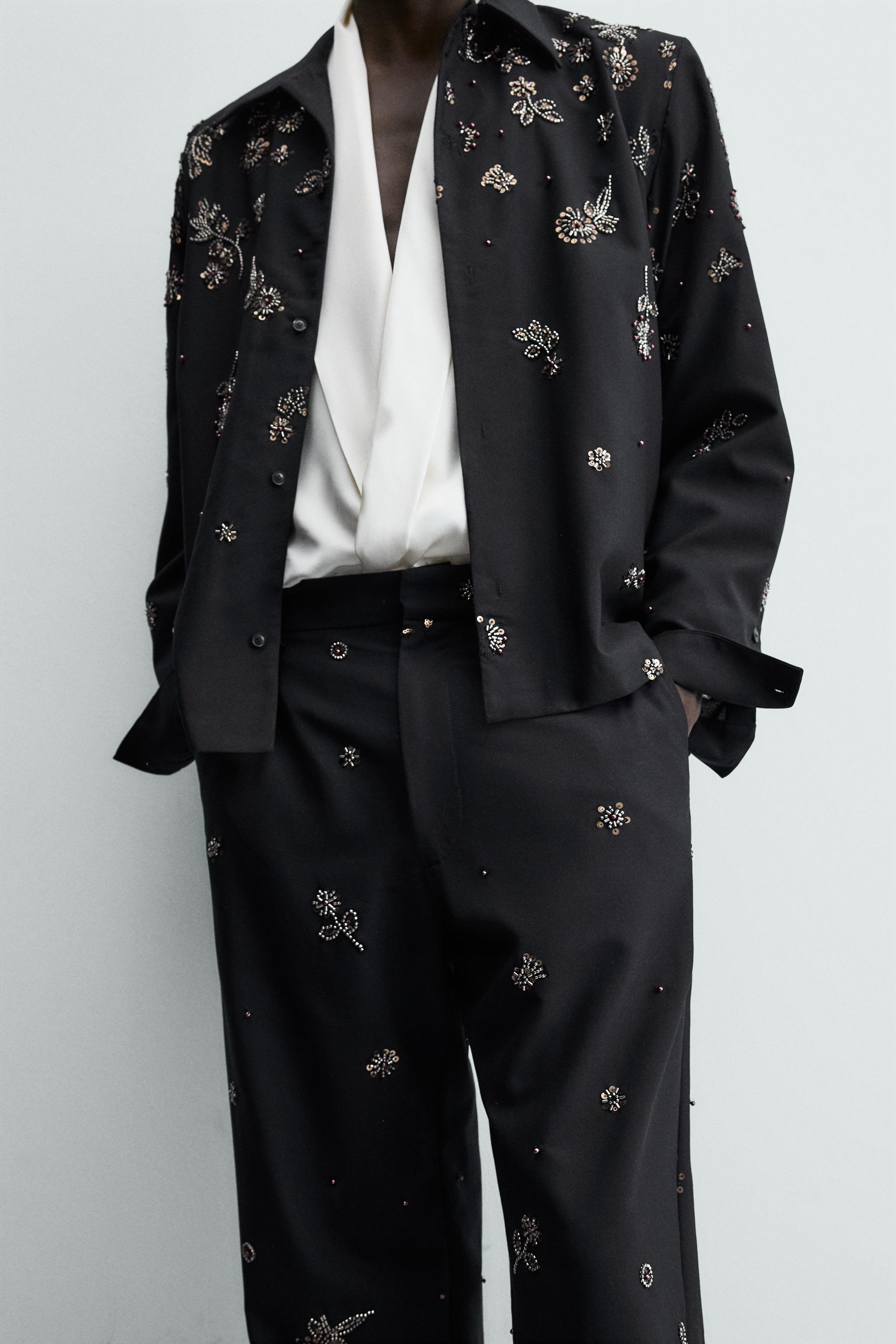 RELAXED FIT SEQUIN PANTS LIMITED EDITION